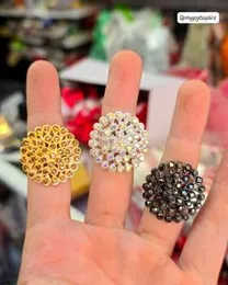 Stone adjustable abaya rings New stock arrival