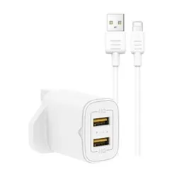 Recci RC53UL 2.1A Travel Charger And Lightning Cable