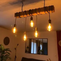 LED Edison Vintage Bulb,E27 LED Light Bulb,6W LED Filament Bulb, Retro Amber Glass Screw Lamp,ST64,600LM,6W