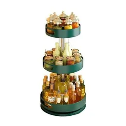 3-tier 360° rotating spice rack