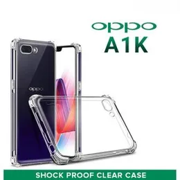 Luxury Shockproof Transparent ThickBallon Bumper Case For OPPO A1K Crystal Transparent Premium Quality Shockproof Protective Phone ShellOPPO A1K Soft 