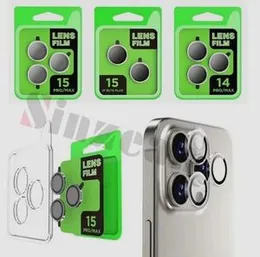 Tempered Glass Camera Lens Protector Film Set for iPhone 15 Pro / 15 Pro Max