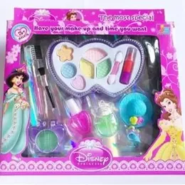 Disney Princess Kids Makeup Set Simulation Cosmetics Set Pretend Girls Makeup Toys Pink Non-toxic Plastic Make up Toys Play House Toys