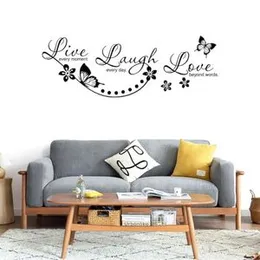 Decal O Decal Black Live Laugh Love Self Adhesive Wall Sticker (Pack of 1) (FROM INDIA FAAZ)