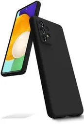 SAMSUNG GALAXY A72 Soft matte liquid silicone Case Back Cover for Samsung galaxy A72 - Black