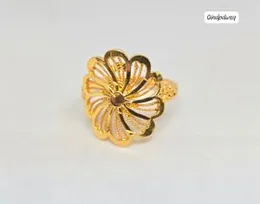 Premium 22K Gold Plated Flower Design Ring for Women