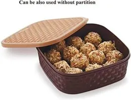 Multi-Purpose Plastic Square 7 Sections Multipurpose Masala Box, Spice Box, Premium Spices Box for Organized Kitchen Storage, Dry Fruit box, Plastic W