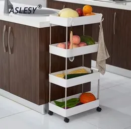 4 Tier Storage Kitchen Organizer Shelf Bathroom Book Home Toilet Rack Plastic Stand Dining Side