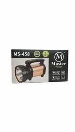 Master Premium MS-458 LED Torch â 20W Ultra Bright, Top Handle, Battery Powered