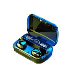 M10 TWS Bluetooth 5.1 Wireless Earbuds LED Display Charging Case Touch Control Noise Cancelling IPX7 Waterproof Gaming Headset True Wireless Stereo Ea