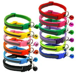 1 Pcs Small Dog & Cat Necktie Collar Reflective Line Nylon Adjustable Collar with Bell for All Breed Pet Puppy Kitty Nylon Collar