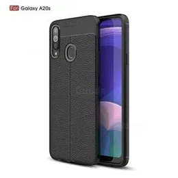 Samsung A20s Luxury Leather texture Auto Focus Back cover for Samsung A20s