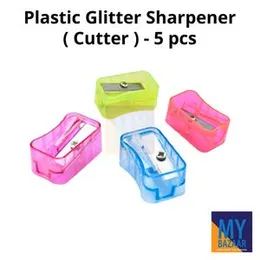 Plastic Glitter Sharpener ( Pencil Cutter ) - 5 pcs.