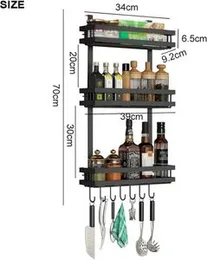 Fridge Shelf Hanging Storage Rack (Metal)