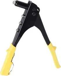 Pop Rivet Tool Riveter Gun with Steel Blind Rivets Repair Tools Kit Heavy Duty Hand Tool Plastic Handle Professional Hand Riveting Plier Tool