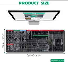 Mousepad Large Size with key words Mouse Mat Waterproof ROG mouse pad Non-Slip Rubber Base and Durable Stitched Edges Mouse Pad