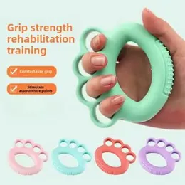 1Pcs Exercise Carpal Expander Muscle Workout Gym Fitnes Strengthener Silicone Adjustable Hand Grip Finger Recovery Trainer