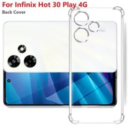 Infinix Hot 30 Play Shockproof Clear Case Transparent Back Cover For Inifnix Hot 30 Play