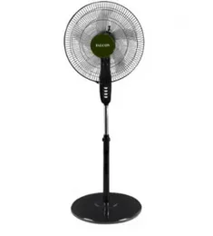 Falcon Stand Fan 16â³ FL-1602SF 45W 5 Blades 3 Speeds 60 Min Timer Oscillation Height Adjustable stand fan