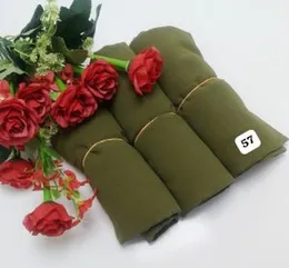 Chiffon Shawl dark green