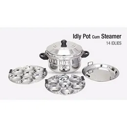Idly pot with steamer 14pcs 2pcs Idly plate 1pcs mini idly plate  1pcs steamer & Idiyappam plate