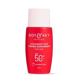 DOT&KEY SKINCARE STRAWBERRY DEW TINTED SUNSCREEN daily wear SPF 50+ 03 SAND
