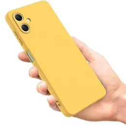 Samsung A07 Hard Silicon Cover 2MM Yellow Colour, 2MM Hard Silicon Back Cover for Samsung Galaxy A07, Durable Phone Case, Hard Silicon Cover