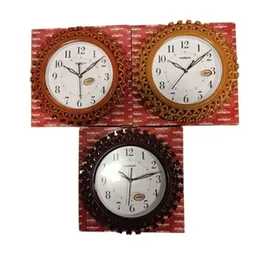 Saikon Wall Clock SK-10-02  Round Shape Quartz Analog Large Numbers Plastic Battery Stylish