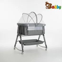 Modern Newborn Cot Portable Infant Bedside Sleeper Foldable Cradle Bed Crib Swing Baby Bassinet