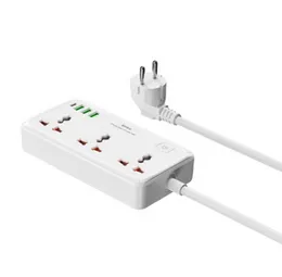 Wiwu WI-S005 30W GaN Cube Power Strip USB-C PD QC 3 AC Sockets 7-in-1 Fast Charging Fireproof Multi-Device UK EU Travel Charger