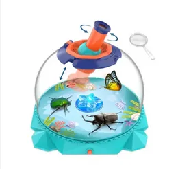 ABS 360 Degrees Observation Stem Animal Viewer Toys with Magnifier & 3 kinds of Lights for Children