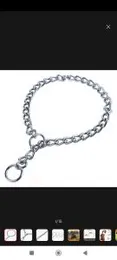 Dog Stainless Steel Necklace Chain Dog Training Choke Collar Adjustable Stainless Steel Chain Slip Collar Best for Puppys Dogs Steel Choker Chain