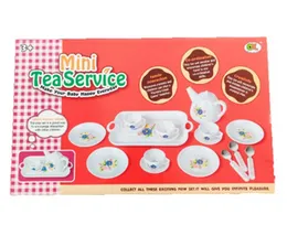 Children's Mini Tea Service Set - 17 Pieces Pretend Role Play Toy Gifts for Girls over 3 Years