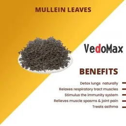 VedoMax Mullein Tea Leaves Dried | Mullein Tea| Herbal Mullein tea for lungs detox - Mullein Leaves for Lungs - (50 GM)