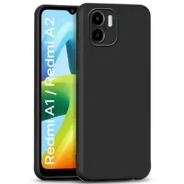 Soft Silicone velvet case for Redmi A1 (Black)