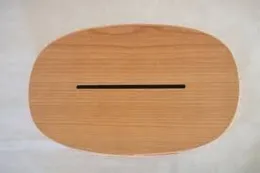 Wooden Style Oval Tissue Box - 769-3