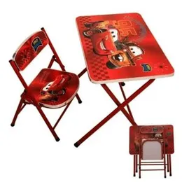 Kids Table and Chair Set Metal Desk Chair | Folding Educational Table Chair | Table Chair Set for Growing Kids | Juniorâs Study Table Set-|.
