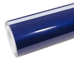 SUNBIRD Gloss Dark Navy Vinyl Wrap Air-Release Glossy Car Wrap Adhesive Film Automotive Vinyl Wraps Wrap for Cars Motorcycle DIY Free Tool Decal Sheet
