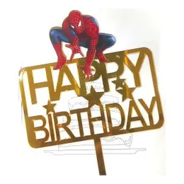 Spider Man Theme paper plate paper cup Paper Serviette Cake Topper Foil Balloon Cup Cake Topper Banner Set Partyware Super