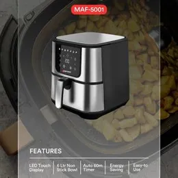 Mitshu Digital 6 Liter Automatic Air Fryer