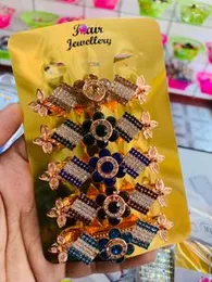 Stylish Fully Stone Flower Hair Clip â Decorative Hair Accessory for Special Events ( 1Pcs)