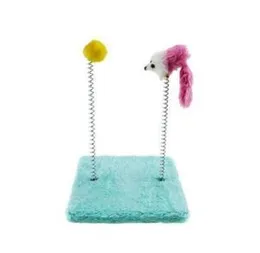 Cat Spring Toy Creative Cat Kitten Training Toys Cat Scratching Toy Funny Kitten Mouse Toy Kitten Interactive Toy Spring Board Toy