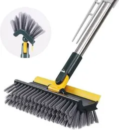 CleanSweepâ¢ 3-in-1 Magic Broom Cleaning Set, 3 IN1 Magic Broom Penyapu Lantai Floor Cleaning Brush Gap Scrub Brush Tile Kitchen Bathroom Glass Toile