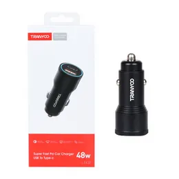 TRANYOO T-C22 48W Super Fast PD Car Charger USB to Type-C - Ultra Rapid Charging