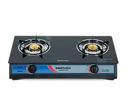 Innovex Glass Top Two Burner Gas Stove