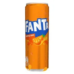 Fanta Orange Soft Drink Can 320ml â Refreshing Fruity Carbonated Beverage