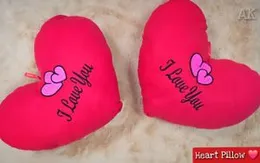 Handmade Heart Decorative Pillow