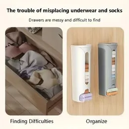 Wall Mounted Underwear & Trash Bag Dispenser Organizer