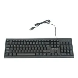 Meetion Black K100 USB Standard Corded Keyboard