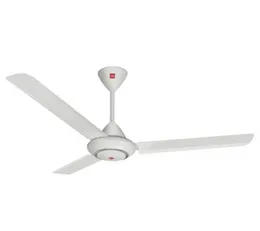 KDK Ceiling Fan M56RG 56 Inch 3 Steel Blades 75W 275 RPM 5 Speed Regulator White